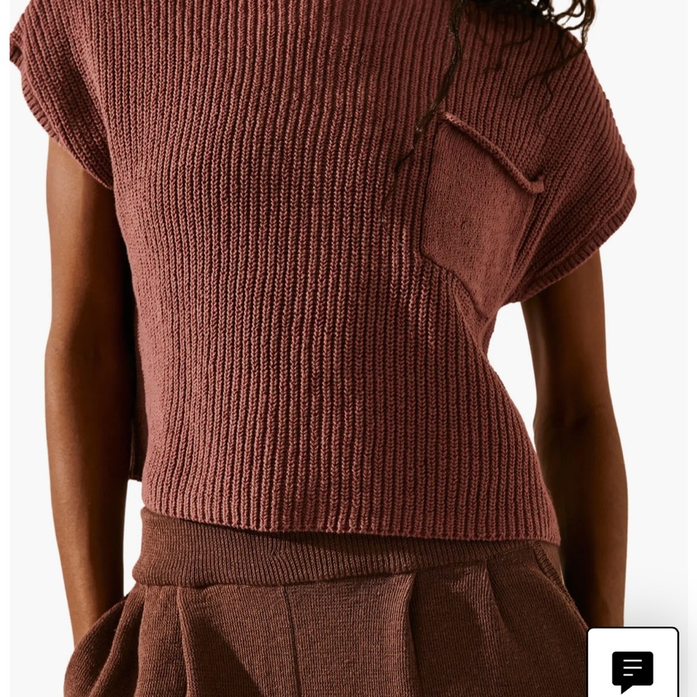 Free people Free-est Freya Short Sleeve Sweater & Pants Set